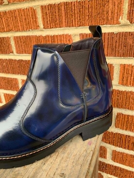 New Dark Blue Mens Calto Elevator Shoes Size 7.5 US ~ 3.6\
